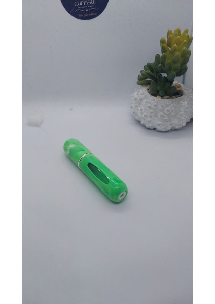 Mini Seyahat Parfüm Dolumlu Atomizer, Taşınabilir Parfüm Sprey Şişesi 5 ml (Fıstık Yeşili Desenli) modelleri