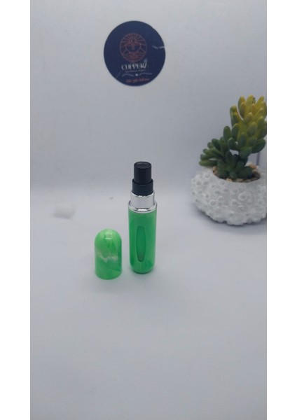 Mini Seyahat Parfüm Dolumlu Atomizer, Taşınabilir Parfüm Sprey Şişesi 5 ml (Fıstık Yeşili Desenli) indirimleri