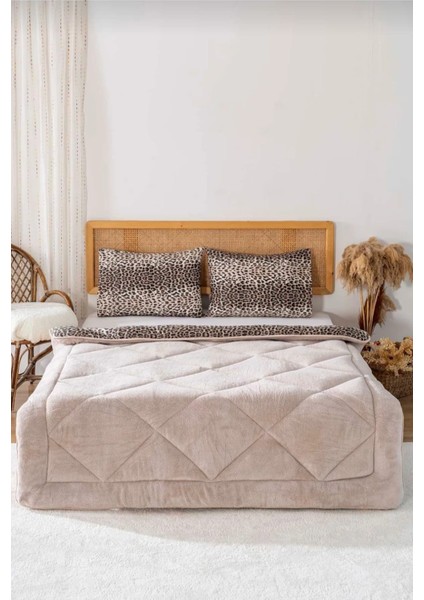 Çift Kişilik Welsoft Yorgan Çift Taraflı Uyku Seti | Lastikli Çarşaflı | Çeyiz Seti | Çeyiz Takımı