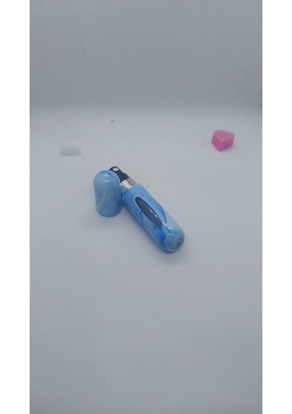 Mini Seyahat Parfüm Dolumlu Atomizer, Taşınabilir Parfüm Sprey Şişesi 5 ml (Mavi Desenli) fırsatları
