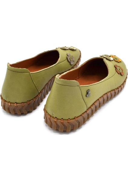 Kadın Comfort Deri Ayakkabı Yeşil 2010711Y modelleri
