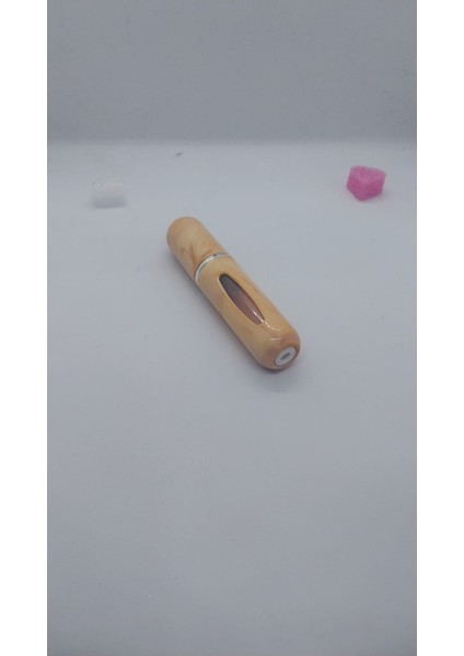 Mini Seyahat Parfüm Dolumlu Atomizer, Taşınabilir Parfüm Sprey Şişesi 5 ml (Krem Desenli) modelleri