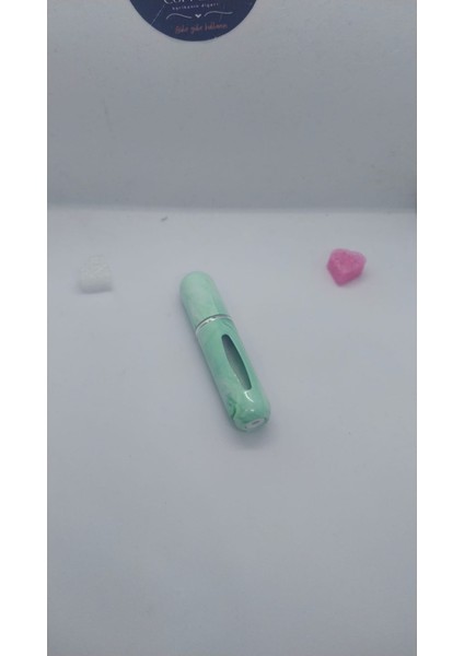 Mini Seyahat Parfüm Dolumlu Atomizer, Taşınabilir Parfüm Sprey Şişesi 5 ml (Yeşil Desenli) modelleri