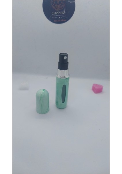 Mini Seyahat Parfüm Dolumlu Atomizer, Taşınabilir Parfüm Sprey Şişesi 5 ml (Yeşil Desenli) fırsatları