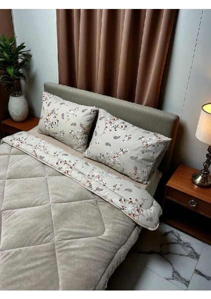 Çift Kişilik Welsoft Yorgan Çift Taraflı Uyku Seti | Lastikli Çarşaflı |çeyiz Seti | Çeyiz Takımı modelleri
