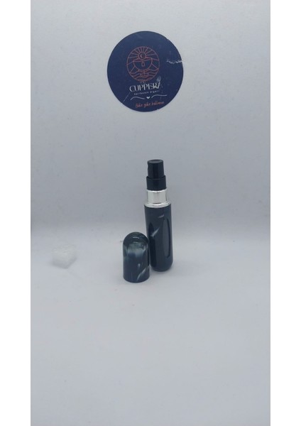 Mini Seyahat Parfüm Dolumlu Atomizer, Taşınabilir Parfüm Sprey Şişesi 5 ml (Siyah Desenli) modelleri