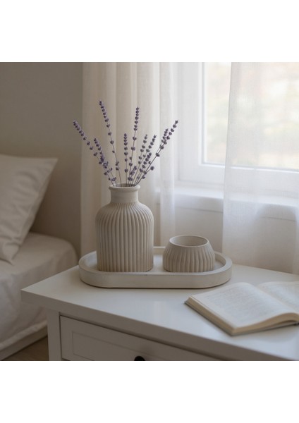 Dekoratif Vazo, Mumluk, Tepsi 3'lü Set fırsatları