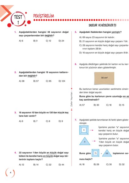 6. Sınıf MATEMATİK Soru Bankası Fasikül Seti | YENİ indirimleri