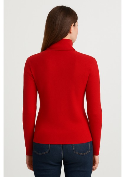 3'lü Paket Kadın Basic Tam Balıkçı Yaka Kazak