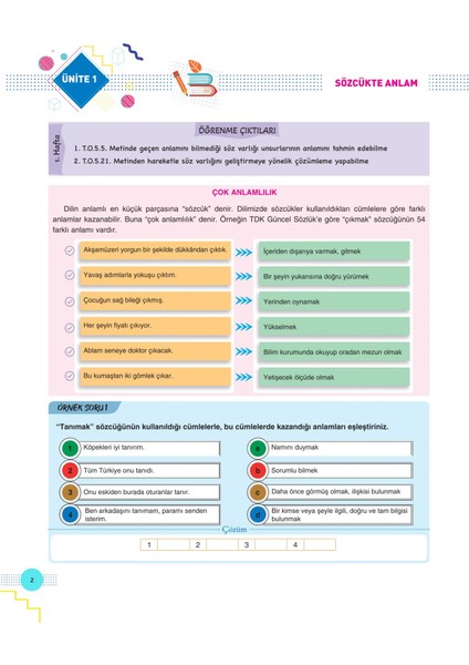5. Sınıf Türkçe Modu Fasikül Seti modelleri