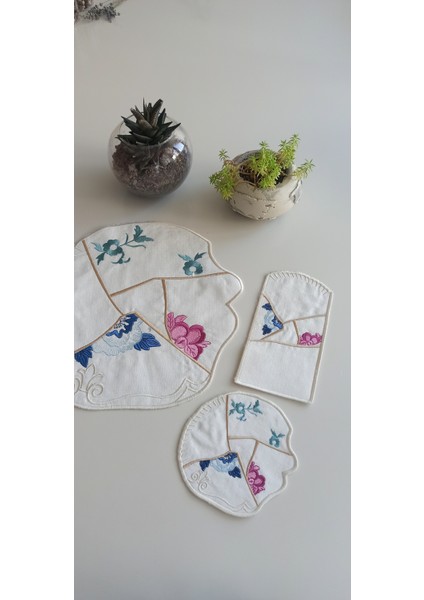 Seletti Kintsugi 18 Parça Linen Kumaş Amerikan Servis Seti modelleri