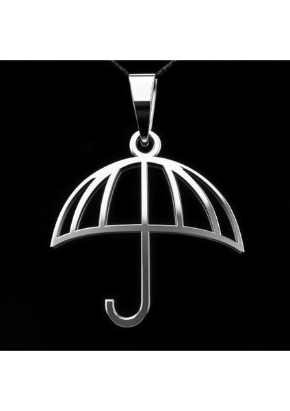 925 Ayar gümüş kolye şemsiye SM8756