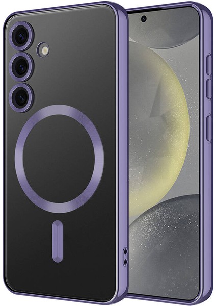 Galaxy S24 Kılıf Kamera Korumalı Magsafe Wireless Şarj Özellikli Şık Lüks Demre Kapak