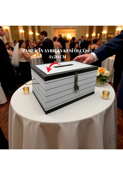 Kilitli, Ahşap Takı/çeyiz Sandığı (Nişan-Kına-Düğün-Sünnet Takı Toplama)