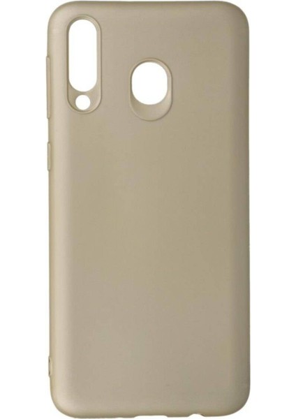 Samsung Galaxy M30 Premium Silikon Kılıf Gold