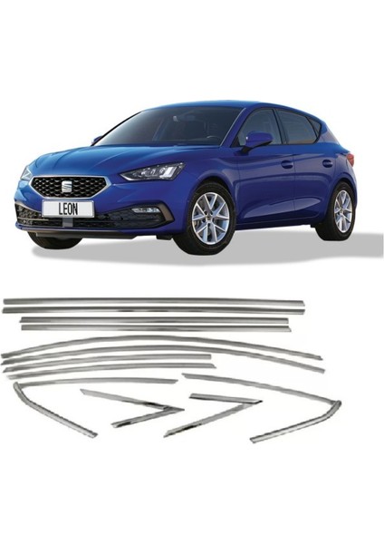Seat Leon Cam Çerçevesi Kenar Çıtası Krom Tamtur 2021+