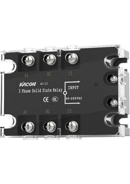 KMSR-AT0604 ,3-Faz 480V/60A 90V..220VAC Ac-Ac Ssr