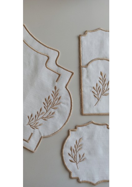 Twig Style 18 Parça Linen Kumaş Amerikan Servis Seti modelleri