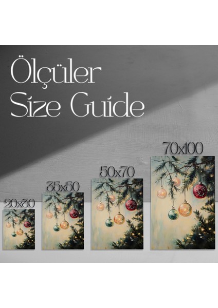 Kış Masalı Noel Süsleri Tablosu modelleri