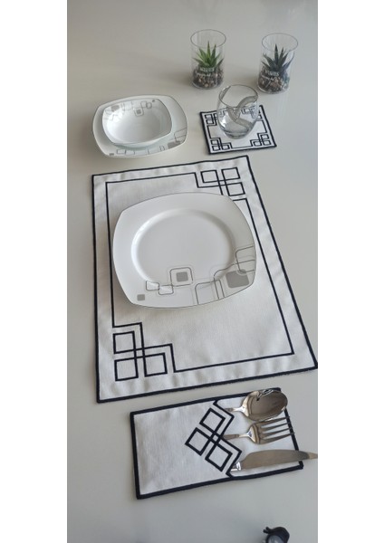 Frame Style 18 Parça Linen Kumaş Amerikan Servis Seti fiyatları