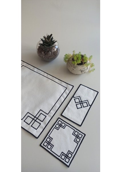 Frame Style 18 Parça Linen Kumaş Amerikan Servis Seti modelleri