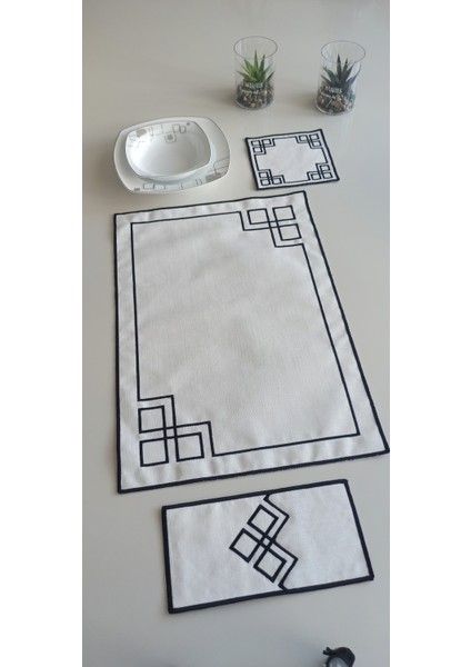 Frame Style 18 Parça Linen Kumaş Amerikan Servis Seti