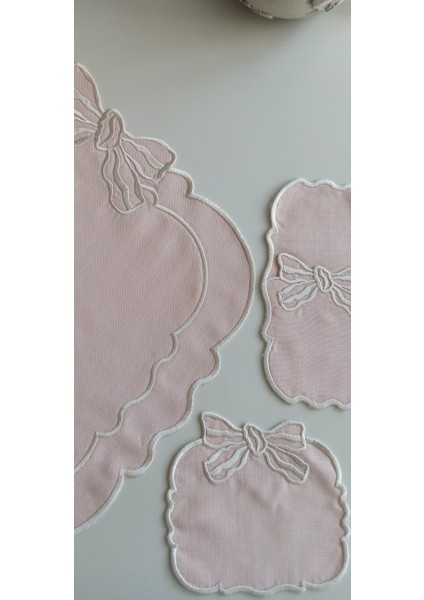 Ribbon Krem 18 Parça Linen Kumaş Amerikan Servis Seti fiyatları