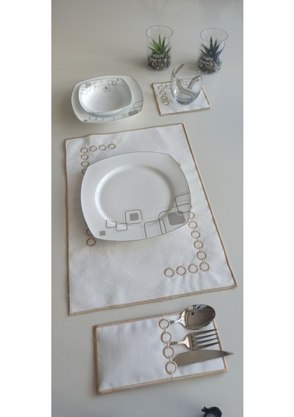 Chain Style 18 Parça Linen Kumaş Amerikan Servis Seti fiyatları