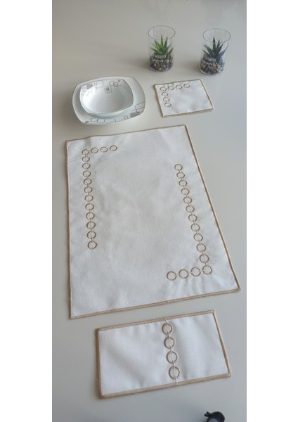Chain Style 18 Parça Linen Kumaş Amerikan Servis Seti modelleri