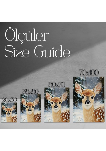 Kış Gecesi Geyiği Tablosu modelleri