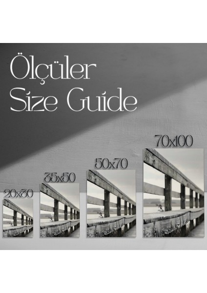 Sakin Plaj Manzarası Ahşap Bank Tablosu modelleri