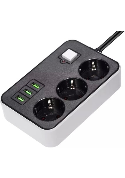 3 USB Li 3 Lü 1.8 M Akım Korumalı Priz (5047) modelleri