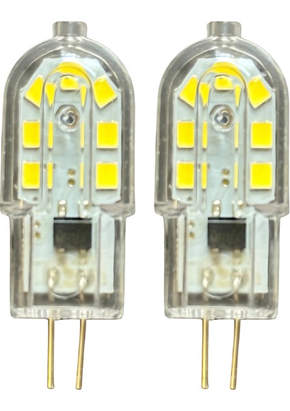 (2 adet) Osaka 3W Beyaz Işık (6500K) G4 Duylu (Iğne Bacak) LED Kapsül Ampul