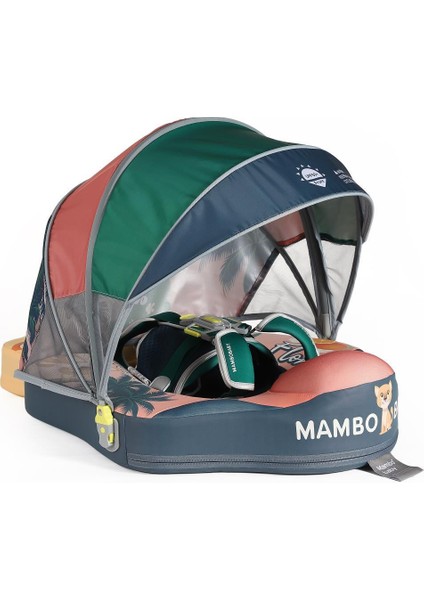 Yüzme Simidi - Tropical Florida, Emniyetli, Gölgelikli ve Ayak Destekli