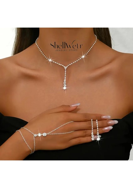 Almyra 925 Ayar Kaplama Set Sevgililer Günü , Annenize Verilecek En Güzel Gümüş Hediyesi