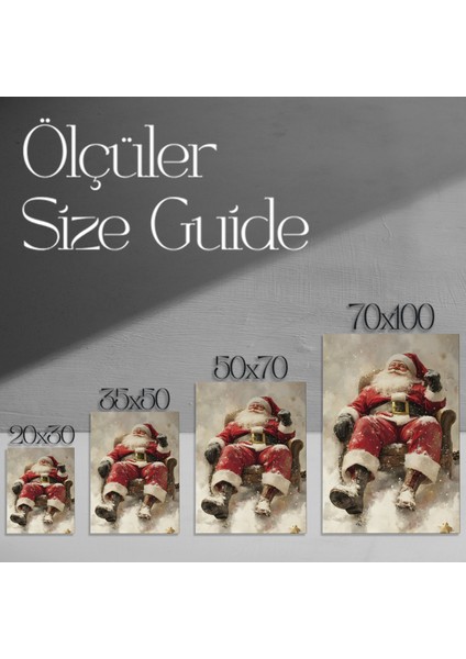 Noel Baba Kış Uykusu Tablosu modelleri