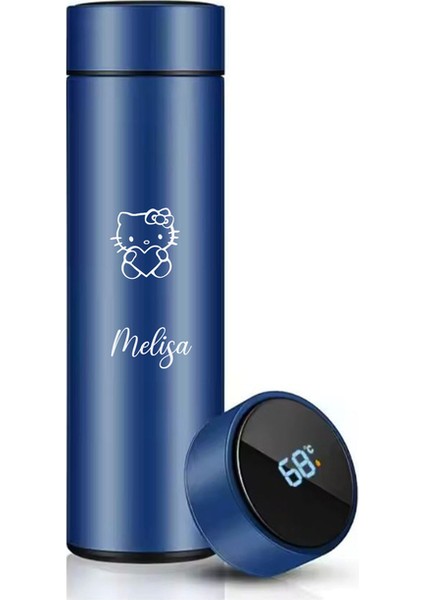 Kişiye Özel 500ML Dijital Göstergeli 304 Çelik Hello Kitty Baskılı Akıllı Termos - Isı Korumalı Şişe fiyatları