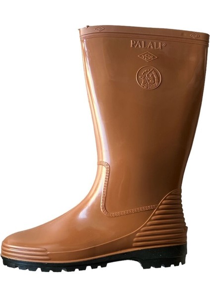Palalı Pvc Kahverengi Uzun Çizme (Bahçe,inşaat,tarım ve Sulama)