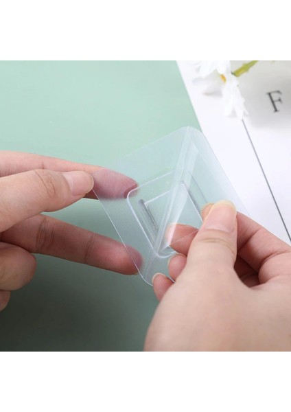 Eşya Sabitleme Askısı 10 Çift Şeffaf Çift Taraflı Yapışkanlı Geçmeli Klips (5047) modelleri