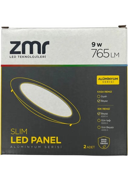 9W Sıva Altı Panel LED Spot Armatür 6500K (Beyaz) indirimleri