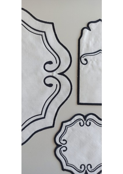 Clover Frame 18 Parça Linen Kumaş Amerikan Servis Seti