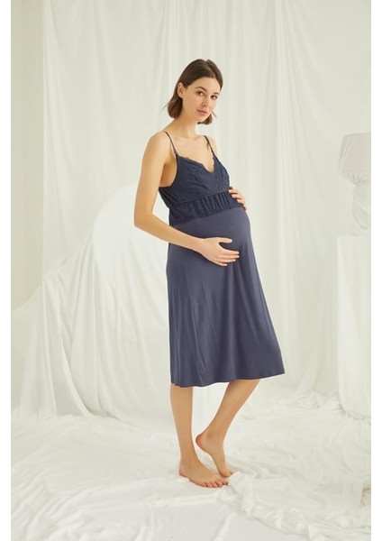 Monamise Dantelli Hamile Lohusa Sabahlık Takımı