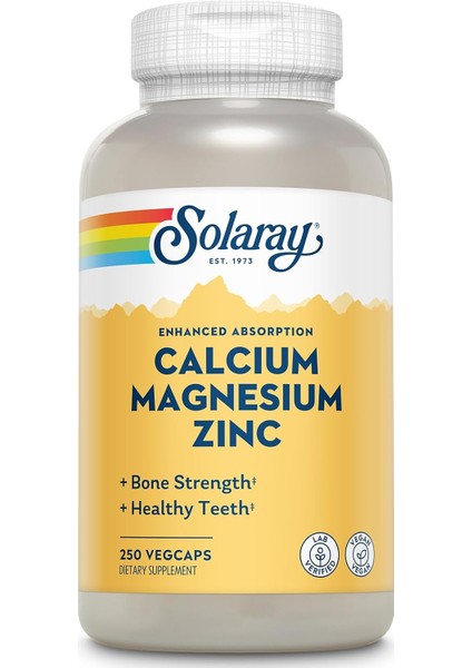 Calcium Magnesium Zinc Glutamic 250 Vegcaps Kalsiyum Magnezyum Çinko Glutamik Hcl Komplex Premium Qualty