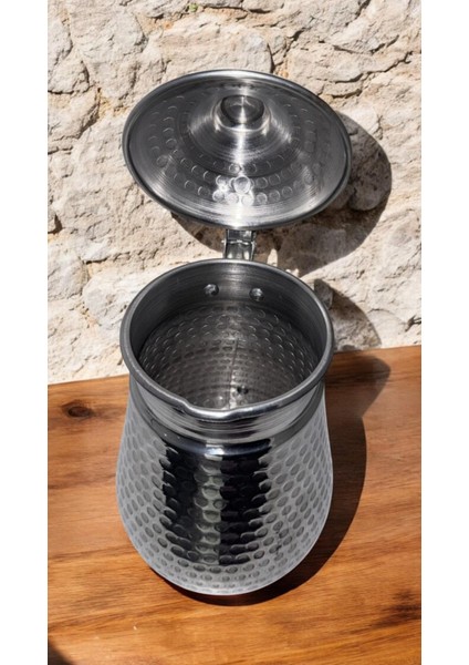 6'lı Alüminyum Ayran Bardağı ve 1 Alüminyum Sürahi 2,5 Lt Set modelleri