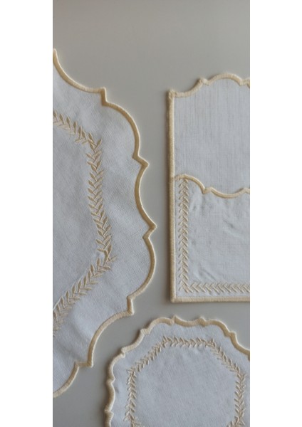 Spring Krem 18 Parça Linen Kumaş Amerikan Servis Seti fiyatları