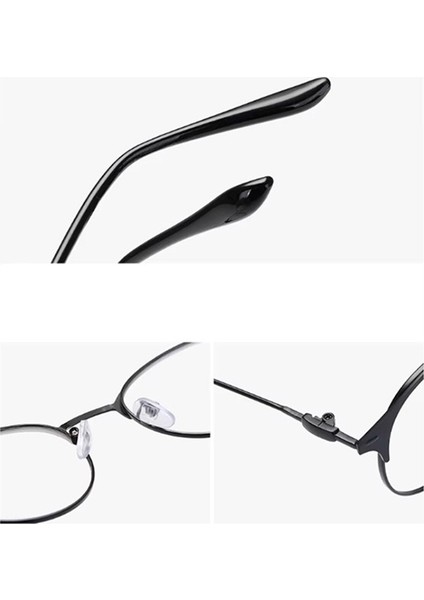 Metal Çerçeveli Ultra Hafif Anti Blue Light Unisex Yuvarlak Gözlük