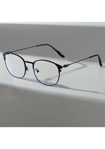 Metal Çerçeveli Ultra Hafif Anti Blue Light Unisex Yuvarlak Gözlük fiyatları