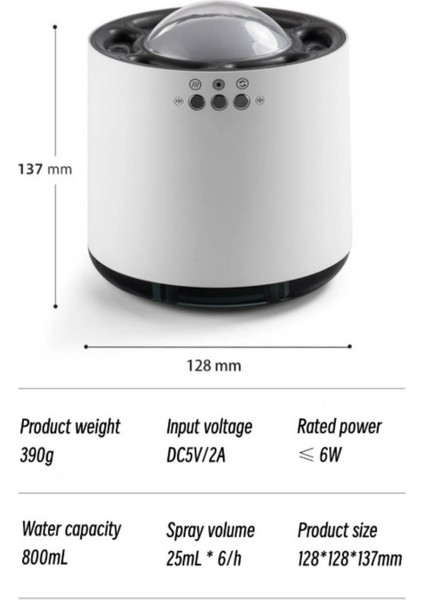 Dinamik Hava Nemlendirici 800ML 6spray Mod Rgb LED Aydınlatma Nemlendirici Difüzör Makinesi indirimleri