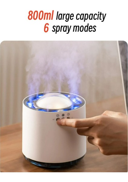 Dinamik Hava Nemlendirici 800ML 6spray Mod Rgb LED Aydınlatma Nemlendirici Difüzör Makinesi