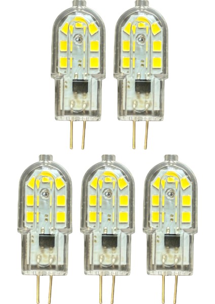 (5 adet) Osaka 3W Beyaz Işık (6500K) G4 Duylu (Iğne Bacak) LED Kapsül Ampul